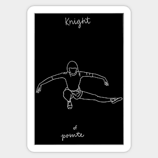 Knight of Pointe Tarot Card Sticker